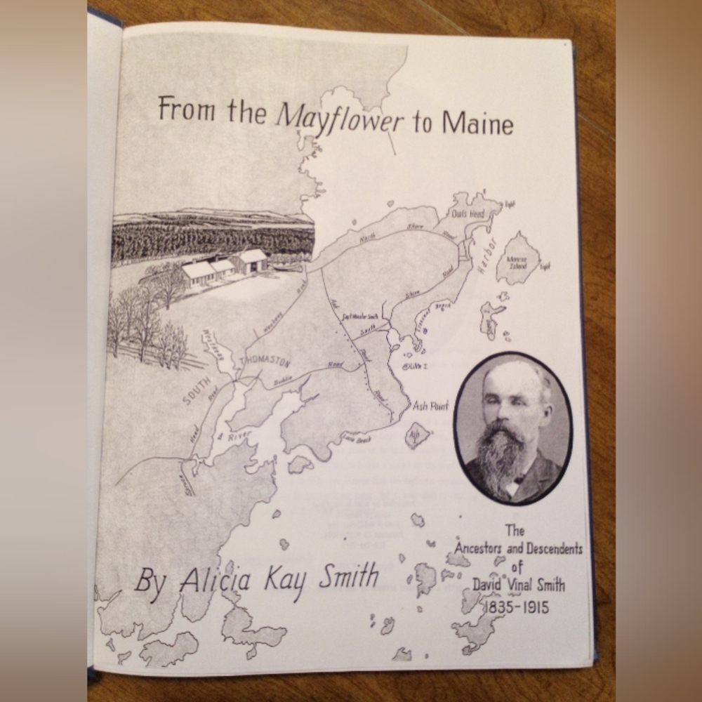 From The Mayflower To Maine Ancestors/Descend. David Vinal Smith 1994 A.K. Smith - Picture 5 of 8